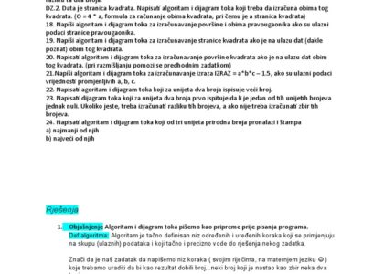 algoritmi programiranje zadaci
